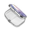 Winter Landscape Print Pill Box 2 Compartment Small Pill Case with Mirror Pill Organizer Portable Medicine Pillbox for Travel Pocket Purse view 2