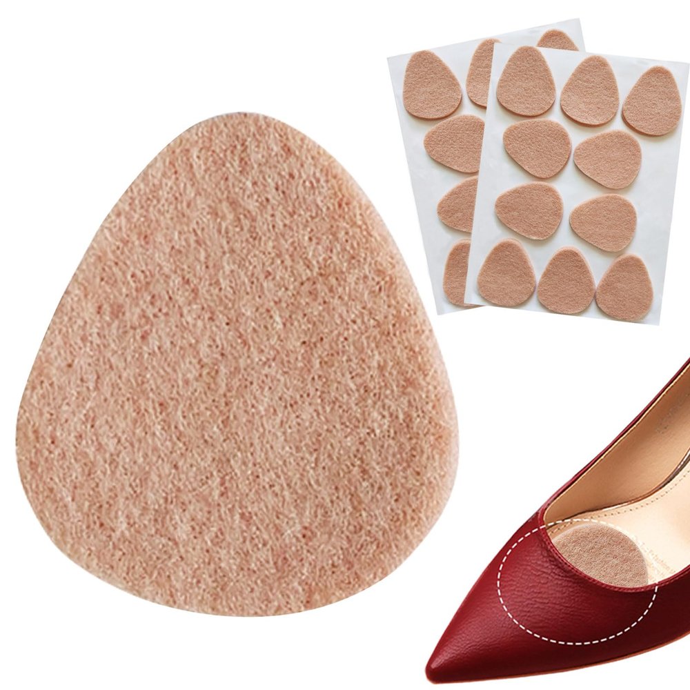 20 Pieces Metatarsal Pads for Women and Men, 1/5" Thick Felt Adhesive Foot Cushions for Balls of Feet, Forefoot Cushions, Metatarsalgia Mortons Neuroma Relief