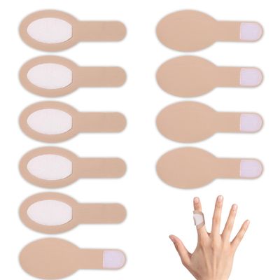 10pcs Castor Oil Pack for Fingers, 4.13x1.57 Inch Soft Cotton Castor Oil Wrap for Thumb Comfortable Wrapping Castor Oil Pack Pad Replacement for Relaxing