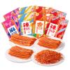 Authentic Sticks Latiao - Sweet and Spicy Traditional Gluten Noodles, Red Oil Chilli Mouthwatering Asian Snacks, Mixed Snack Gift Bags for Halloween Christmas Office Party Camping (4 bag 328g) view 1