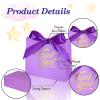 DOYIDE 100 Pack Small Thank You Gift Bags, 4.5x1.8x3.9in Party Favor Bags Boxes with Bow Ribbon, Small Paper Gift Bags with Gold Foil Printed, Mini Candy Treat Bags for Birthday Wedding Party Holiday view 3
