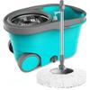 Mop Bucket for Brushes with 1 Mop in Microfiber Stainless Steel Metal Basket Dry and Wet for Floor Cleaning B view 1