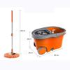 Mop Bucket for Brushes with 1 Mop in Microfiber Stainless Steel Metal Basket Dry and Wet for Floor Cleaning B view 2