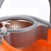 Mop Bucket for Brushes with 1 Mop in Microfiber Stainless Steel Metal Basket Dry and Wet for Floor Cleaning B view 3