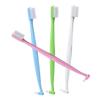 minkissy 4pcs Double-Ended Ergonomic Toothbrush Multi-use Interdental Cleaning Tools for Braces Dentures and Daily Oral Care Compact Design Blue White Pink Green view 1