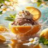 CALVENDO Puzzle Chocolate ice Cream with Mint and Cream Topping, Served in a Lemon Bowl | Size view 2