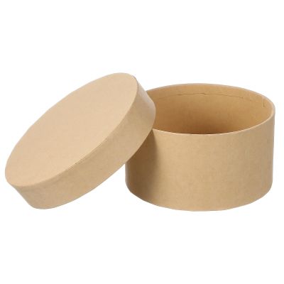 MAGICLULU Round Present Box with Lid Multi-functional Paper Storage Box for Baking Cookies and Candies Elegant Present Wrapping Lightweight Design
