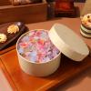MAGICLULU Round Present Box with Lid Multi-functional Paper Storage Box for Baking Cookies and Candies Elegant Present Wrapping Lightweight Design view 3