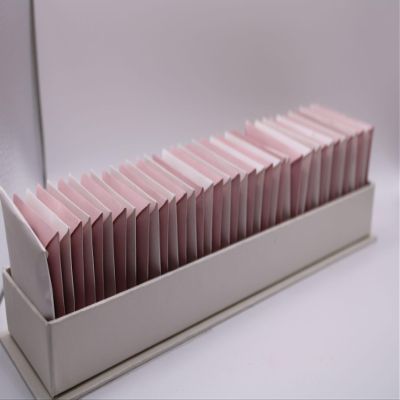 OMNIYA Delicacy Chocolate Envelope Milk & Dark Box Individually Wrapped Chocolates in Elegant Pink Box (40 Pieces)