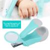 Light Zoom Nail Clipper, Nail Clippers with fold Away Magnifier, Portable Lightweight Zoom Manicure Clipper for Infants Elderly (Green + Gray) view 2