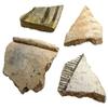 NineLife Basics 4 Pieces Antique Pottery Shard American Indian Artifacts AP9/22824, Standard, Silver view 1