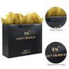 18th Birthday Gift Bag, Black Gold Gift Bag with Tissue Paper and Greeting Card, Happy 18th Bithday Gift Bags for Men Women, 12.6" Medium 18 th Birthday Bags (18th) view 4