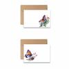 Aria Rae Design Flat Note Card set, Butterfly Note Cards, Set of 12, blank cards with envelopes, all occasion cards, watercolor greeting cards, assorted cards, blank on backside view 3