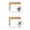 Aria Rae Design Flat Note Card set, Butterfly Note Cards, Set of 12, blank cards with envelopes, all occasion cards, watercolor greeting cards, assorted cards, blank on backside view 4