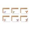 Aria Rae Design Assorted Flat Notecards, Hummingbird note cards, Set of 12, blank on backside, stationery set, greeting card set, cards with envelopes, greeting card view 1