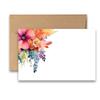 Aria Rae Design Assorted Flat Note Cards, Wildflower note cards, Set of 12, blank on backside, stationery set, greeting card set, cards with envelopes, greeting card view 2