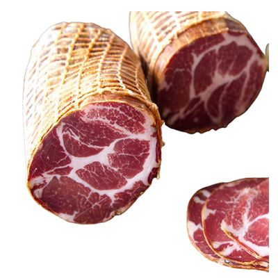 Fortuna's Coppa, aka Capicola, Dry Cured Boneless Pork Shoulder (16-20 oz) with Rich Earthy Flavor, Made in USA, 3-6 Month Shelf Life When Refrigerated - Perfect for Charcuterie Boards (Black Pepper - Sweet)