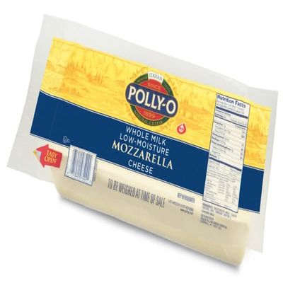 NineLife Basics POLLY-O Whole Milk Low-Moisture Mozzarella Chesse- 7.5 LB. LOAF