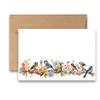 Aria Rae Design Assorted Flat Notecards, Bird on a Vine Greeting cards, Set of 12, blank on backside, stationery set, greeting card set, note cards with envelopes view 3