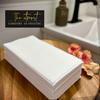 Linen Feel Disposable Napkins, Hand Towels for Bathroom, Weddings, Parties and Dinners, White, 200 Pack view 3