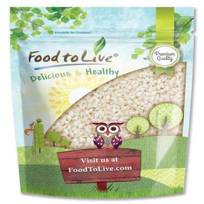 Food to Live Italian Arborio Rice, 2 Pounds  Short Grain White Rice, Superfino Grade, Vegan, Kosher, Bulk, Ideal for Creamy Risottos and Other Italian Dishes