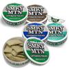 Smokey Mountain Caffeinated Pouches - 5 Can Sampler Pack - 2 Wintergreen and 1 Each of Arctic Mint, Spearmint and Caramel Coffee - 15 Pouches Per Can view 1