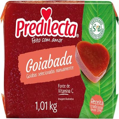 Guava Paste 32.6 oz by Brazilian Corner | Goiabada Predilecta 1kg [1 PACK] | Guayaba Predilecta 1Kg Brazilian Corner | Predilecta Guava Paste 32.6 oz Bundle [1 PACK]