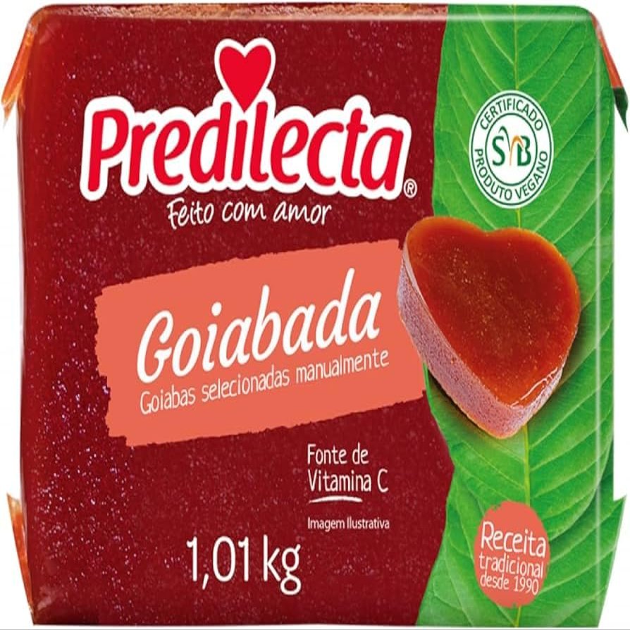 Guava Paste 32.6 oz by Brazilian Corner | Goiabada Predilecta 1kg [1 PACK] | Guayaba Predilecta 1Kg Brazilian Corner | Predilecta Guava Paste 32.6 oz Bundle [1 PACK]