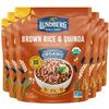 Lundberg Brown Rice & Quinoa, Ready in 90 Seconds, 6-Pack  Regenerative Organic Certified Brown Jasmine Rice, Organic Quinoa, Microwavable, Lightly Seasoned with Garlic & Shallots, 8 Oz Ea view 1