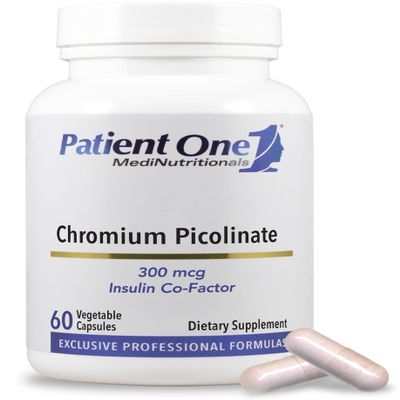 Patient One Chromium Picolinate 300 mcg | Supplement to Support Heart and Metabolic Health* | 60 Capsules