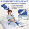 Ehucon Bed Ladder Assist Pull Ups Straps, Rope Ladder for Bed Assist with 8 Hand Loops (1pc,3 W x 65.35 H) view 2