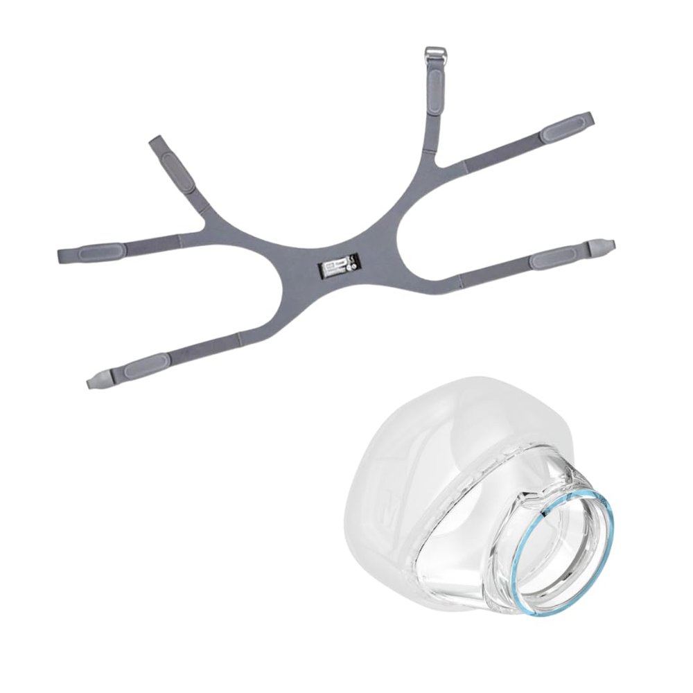 NineLife Basics F & P E-Son 2 Bundle - (1) Small Headgear and (1) Small Nasal Cushion, Gray