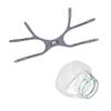 NineLife Basics F & P E-Son 2 Bundle - (1) Small Headgear and (1) Small Nasal Cushion, Gray view 1