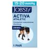 JOBST ACTIVA Athletic 15-20 mmHg Compression Socks for Travel and Sports, Designed for Women and Men, Knee High, Closed Toe, Black, Medium view 3