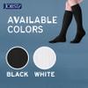 JOBST ACTIVA Athletic 15-20 mmHg Compression Socks for Travel and Sports, Designed for Women and Men, Knee High, Closed Toe, Black, Medium view 4
