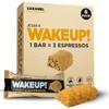 WAKE UP! Caffeinated Caramel Energy Bars - 350mg Caffeine Per Bar (3 Espressos) - Coffee Alternative for Extreme Energy & Focus - Vegetarian, Gluten-Free, Kosher - 6 Pack view 1