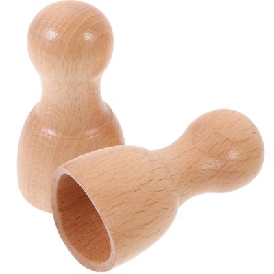 Anneome 2pcs Wooden Massage Cups Compact Body Massager Tool for Muscle Relaxation Non-Slip Grip Deep Tissue Therapy for Shoulders Neck Back and Feet Portable Massage Tool