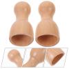 Anneome 2pcs Wooden Massage Cups Compact Body Massager Tool for Muscle Relaxation Non-Slip Grip Deep Tissue Therapy for Shoulders Neck Back and Feet Portable Massage Tool view 2