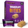 WAKE UP! Peanut Butter Caffeinated Protein Bites (1 Bite = 1.5 Espressos) 175mg Clean Caffeine for Energy, Kosher Ingredients, Vegetarian, Free Energy 8 Pack view 1