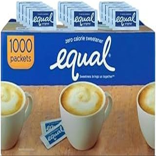 Gardenpick EQUAL Sweetener Packets  1000-Count Sugar Substitute Packets  Zero-Calorie Sugar-Free Sweetener  Sugar Alternative Packets for Coffee, Drinks, Food  Made in the USA and Gluten-Free