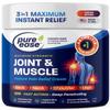 Pure Ease Arthritis Pain Relief Cream for Back 3 in 1 Maximum Instant Relief 2 OZ - Fast-Acting Muscle Pain Cream Extra Strength Joint & Knee - Powerful Formula for Neck Shoulder & Lower Back view 1