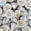 90 Pcs Wedding Candy Party Favors Milk Chocolate Kisses with Stickers - Floral view 1