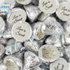 90 Pcs Wedding Candy Party Favors Milk Chocolate Kisses with Stickers - Floral view 2