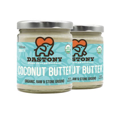 Dastony Organic Raw Coconut Butter, 8 oz | Only One Ingredient | Vegan, Paleo and Keto Friendly, Non GMO, Gluten-free - Pack of 2