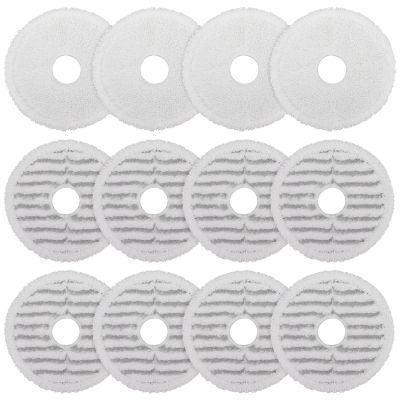3764 Replacement Mop Pads for Bissell SpinWave: Compatible with Bissell Spinwave Spin Mop 376437643 Series Hard Floor Mop Cleaners - 8 Scrubby Pads,4 Soft Pads,Washable & Reusable12 Pack