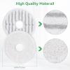 3764 Replacement Mop Pads for Bissell SpinWave: Compatible with Bissell Spinwave Spin Mop 376437643 Series Hard Floor Mop Cleaners - 8 Scrubby Pads,4 Soft Pads,Washable & Reusable12 Pack view 2