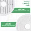 3764 Replacement Mop Pads for Bissell SpinWave: Compatible with Bissell Spinwave Spin Mop 376437643 Series Hard Floor Mop Cleaners - 8 Scrubby Pads,4 Soft Pads,Washable & Reusable12 Pack view 3