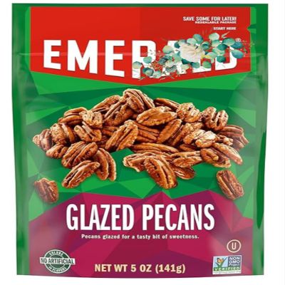 LiteZout Emerald Nuts Glazed Pecans, 5 Ounce (Pack of 3), by