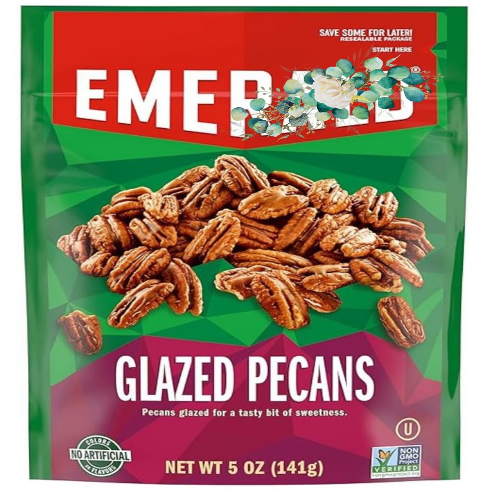 LiteZout Emerald Nuts Glazed Pecans, 5 Ounce (Pack of 3), by