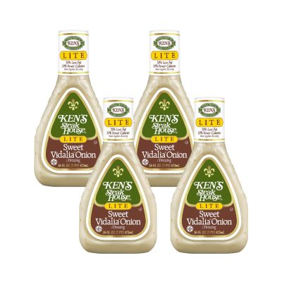 Ken's Steak House Sweet Vidalia Onion Salad Dressing, 16 fl oz. (Pack of 4)